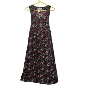 Vintage R.J. Stevens women’s Christmas jumper dress long modest sz 6 made USA